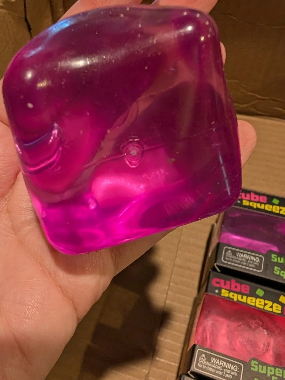 Pick 1 cube squeeze  Squish Stress Toy